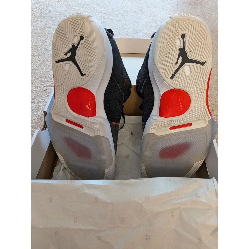 Jordan One Take 4 Black University Red Basketball Shoes Size 8 NIB